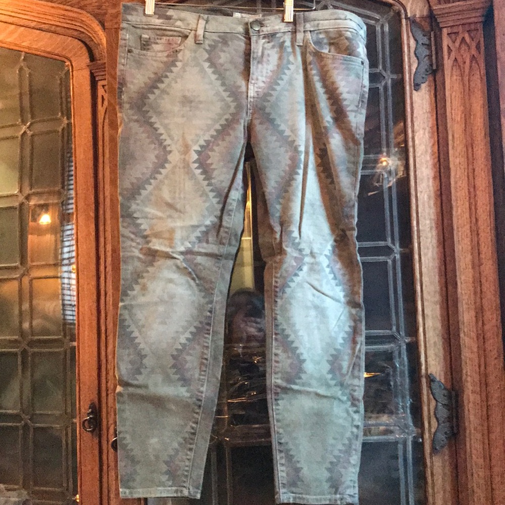 Current/Elliott Aztec skinny jeans